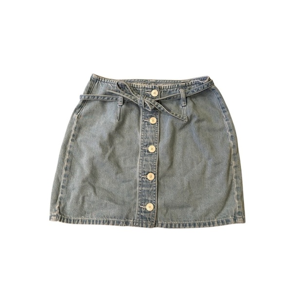 PacSun Juniors Jean Skirt with Buttons Size 26 - Picture 1 of 3